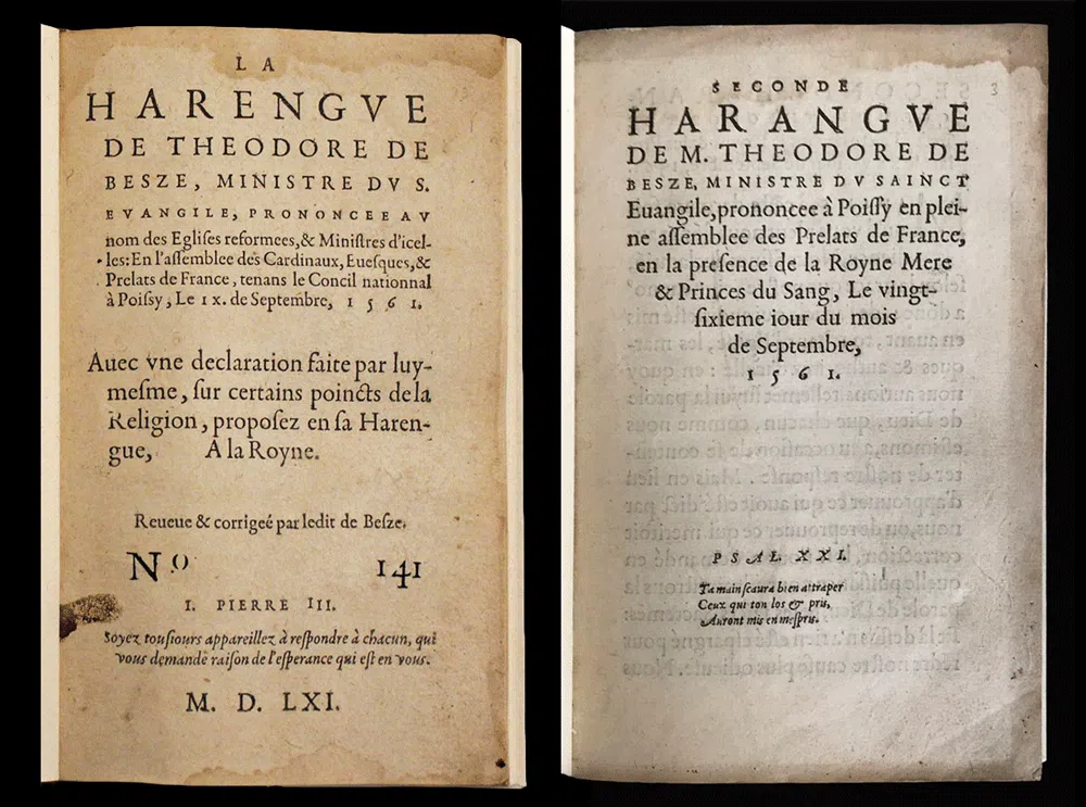 trésors du MIR : Die Reden des Théodore de Bèze