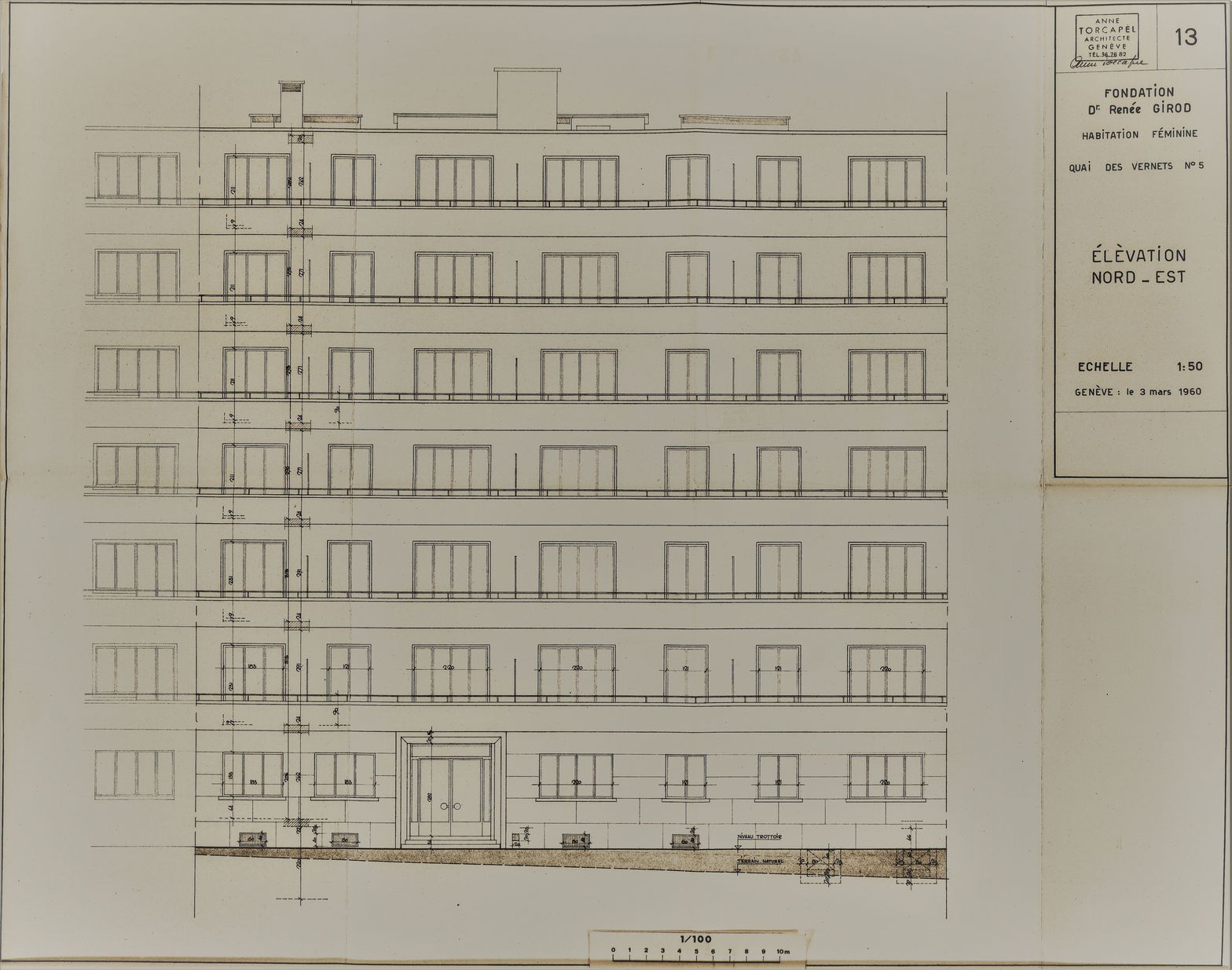 Femme architecte dans la première moitié du 20e siècle à Genève...